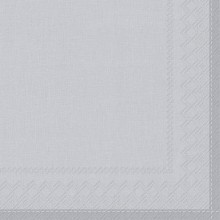 Салфетки 20бр Linen сребристи